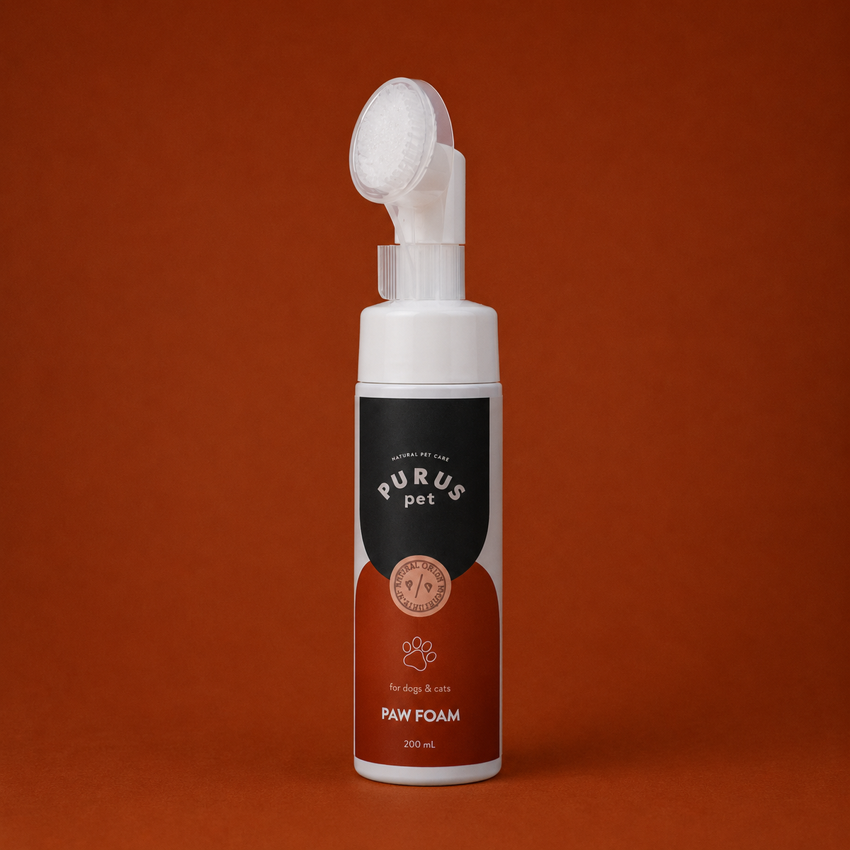 Mousse nettoyante pour pattes de chien 200 ml