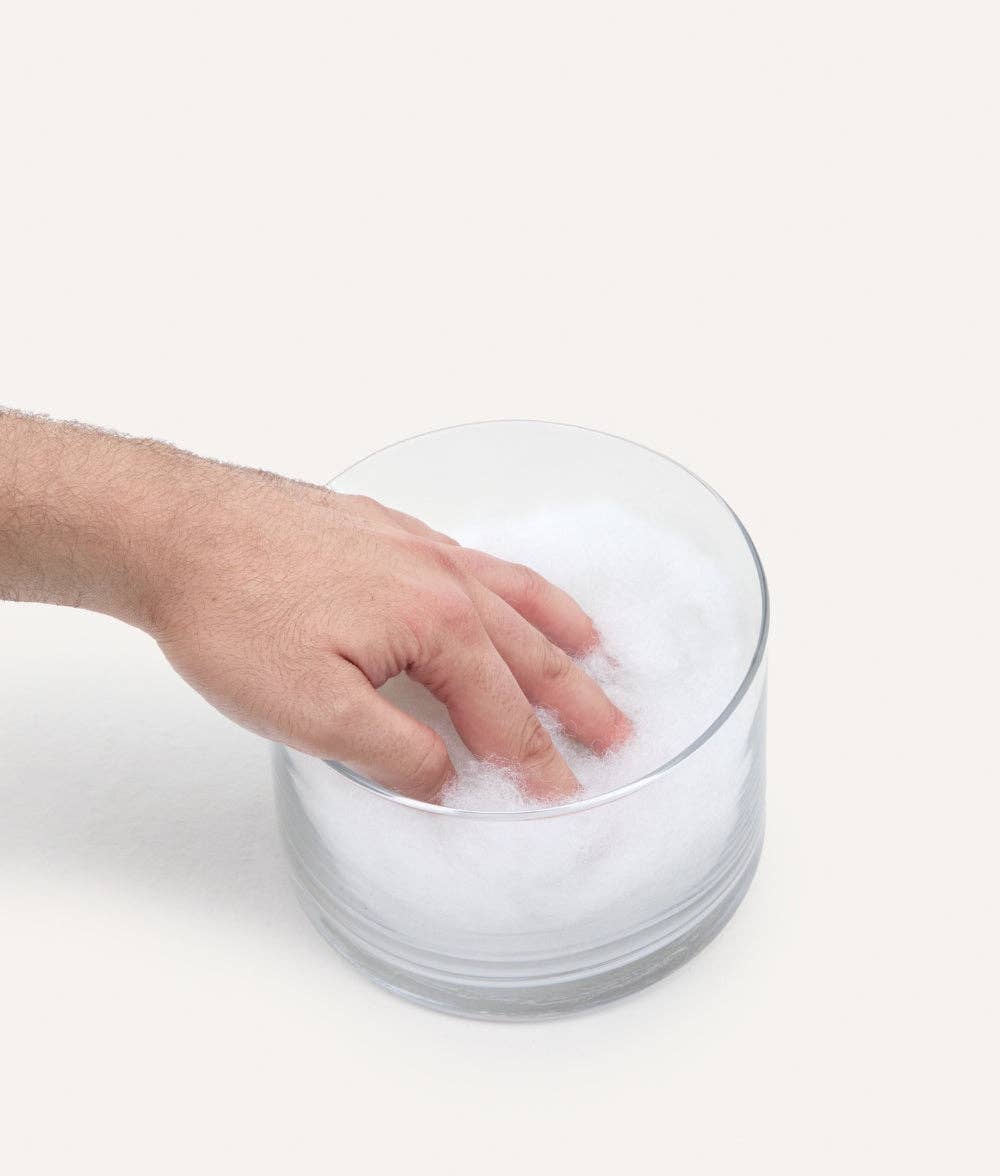 Coussin velour beige