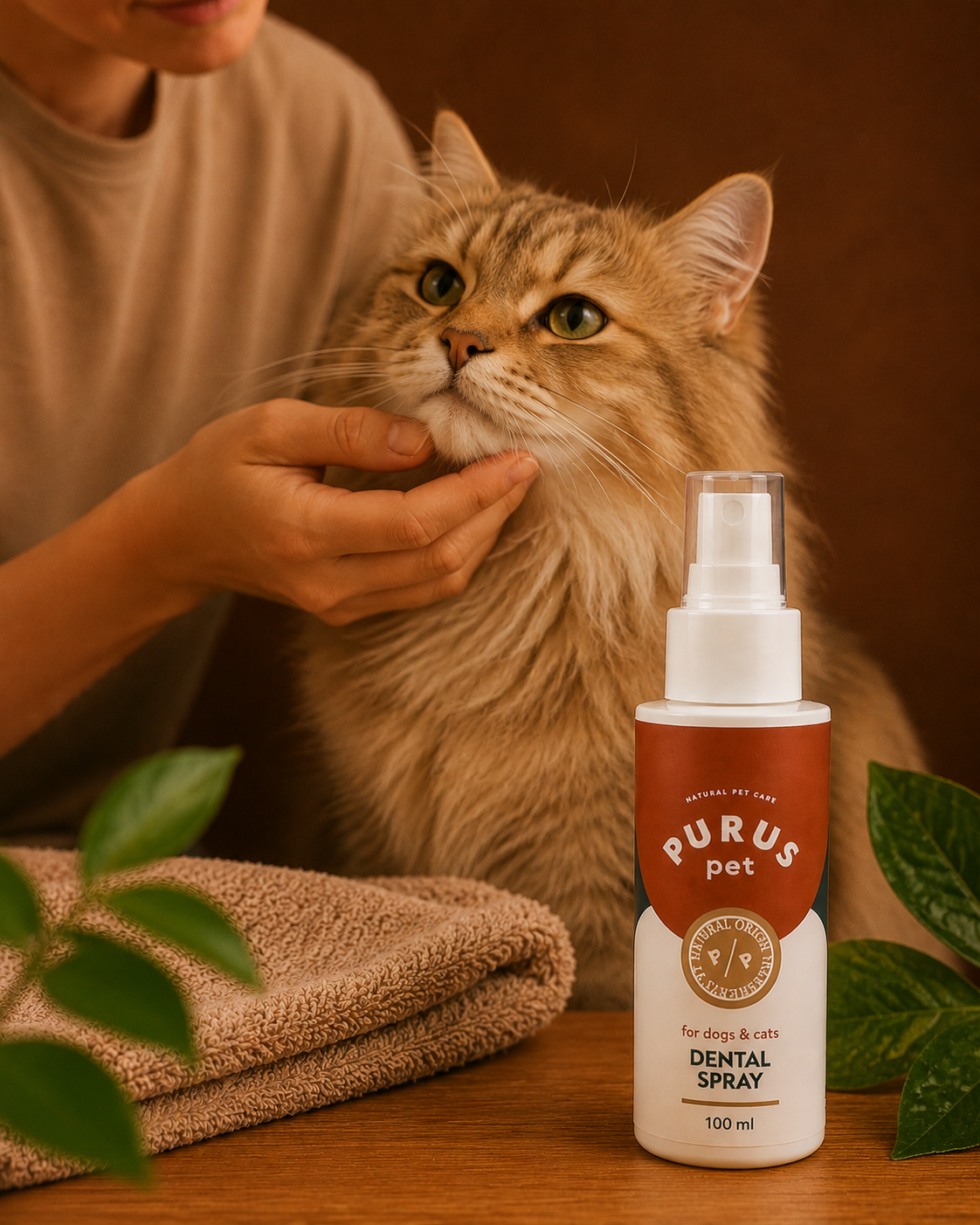 Spray dentaire haleine fraîche pour chiens et chats 100 ml