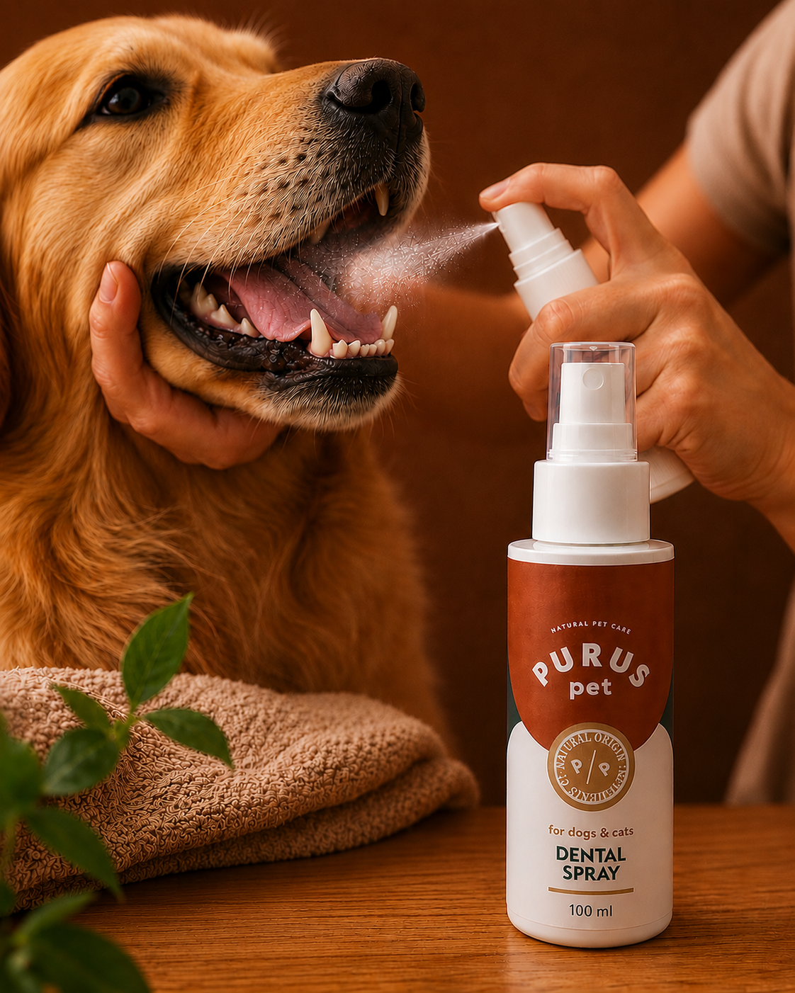Spray dentaire haleine fraîche pour chiens et chats 100 ml